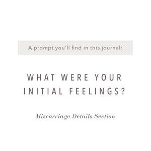 Guided Miscarriage Journal