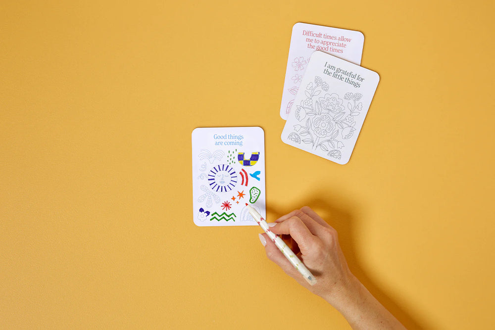 Colour-Your-Own Affirmation Card Kit