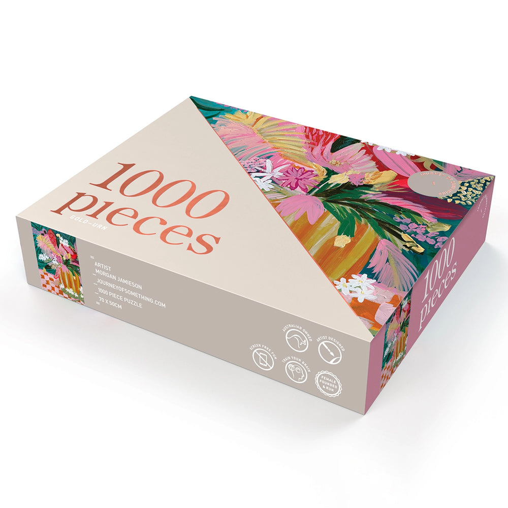 1,000-Piece Puzzle - Natives in Gold Vase