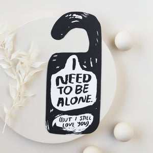 Alone Time Door Hanger