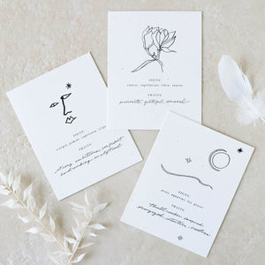 Zodiac Card - Aries, Aquarius, Leo, Pisces